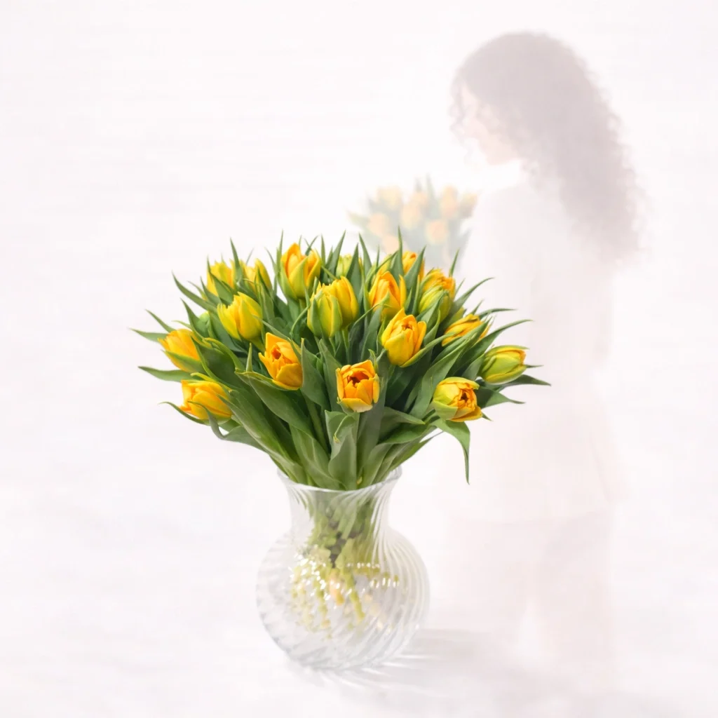 Pilnavidurė tulpė "Yellow"