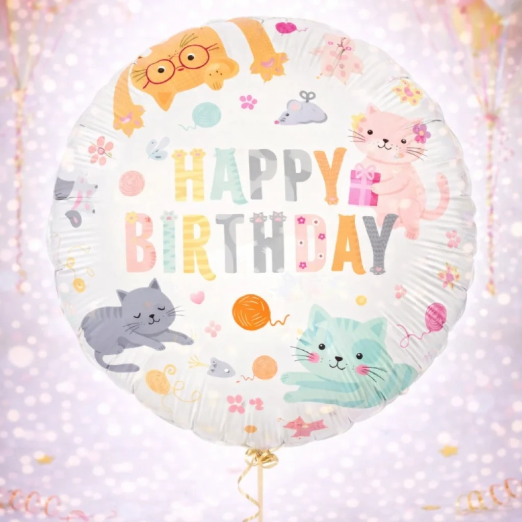 Folinis balionas "Happy birthday"