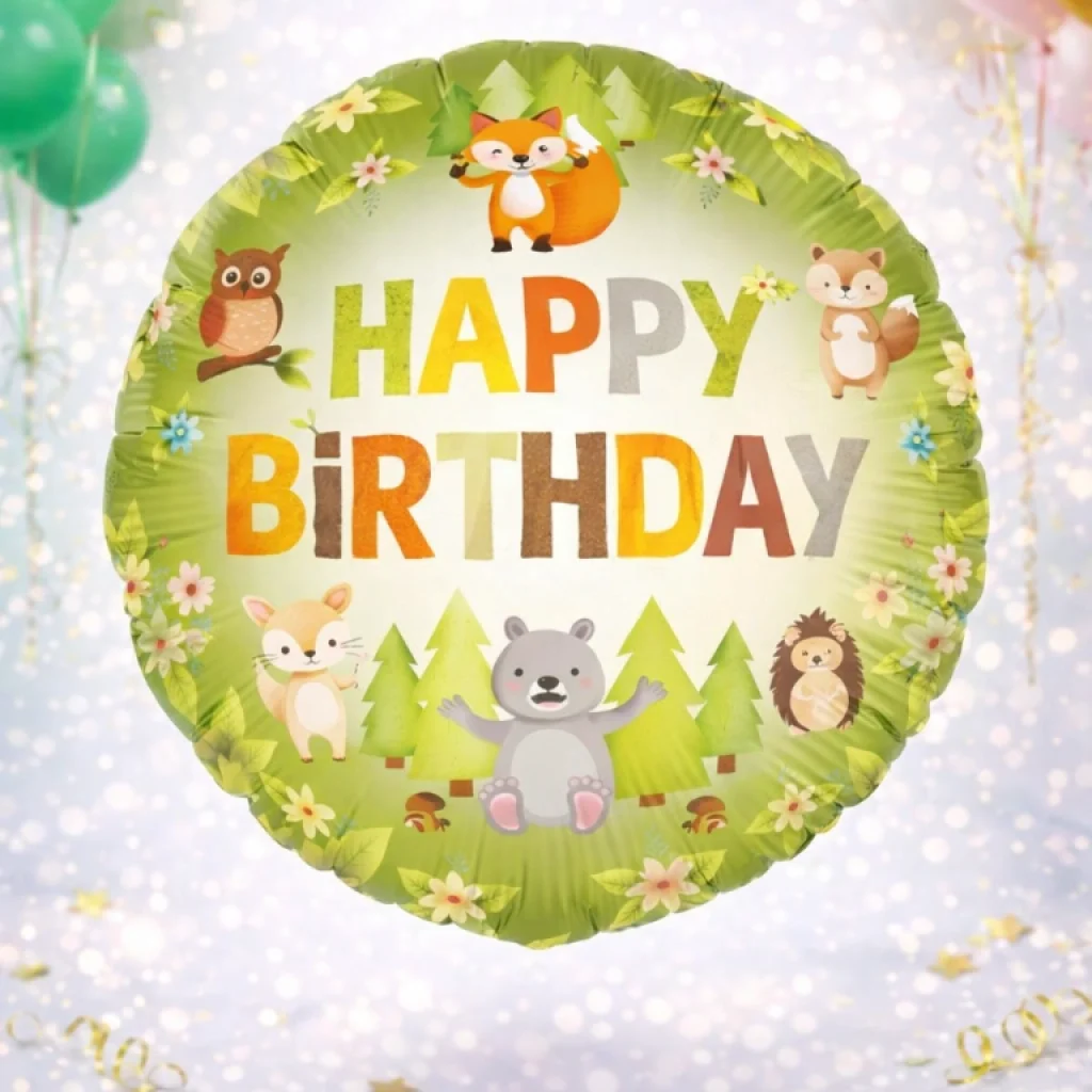 Folinis balionas "Happy birthday"