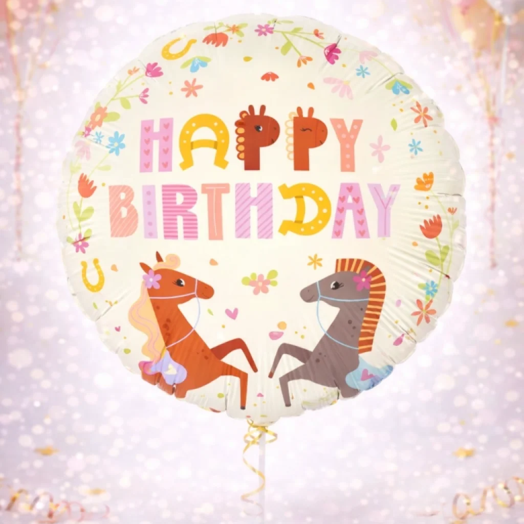 Folinis balionas "Happy birthday"