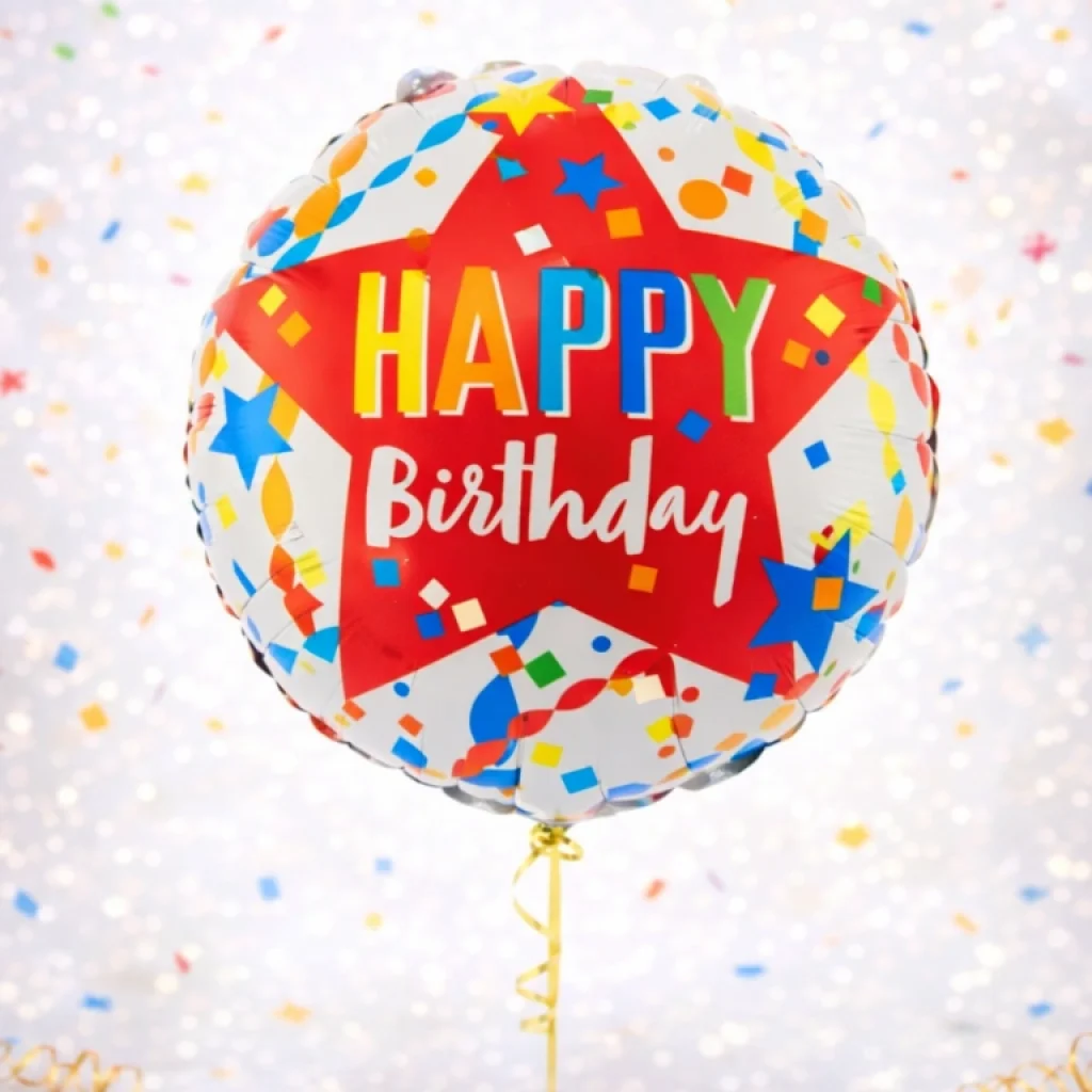 Folinis balionas "Happy birthday"