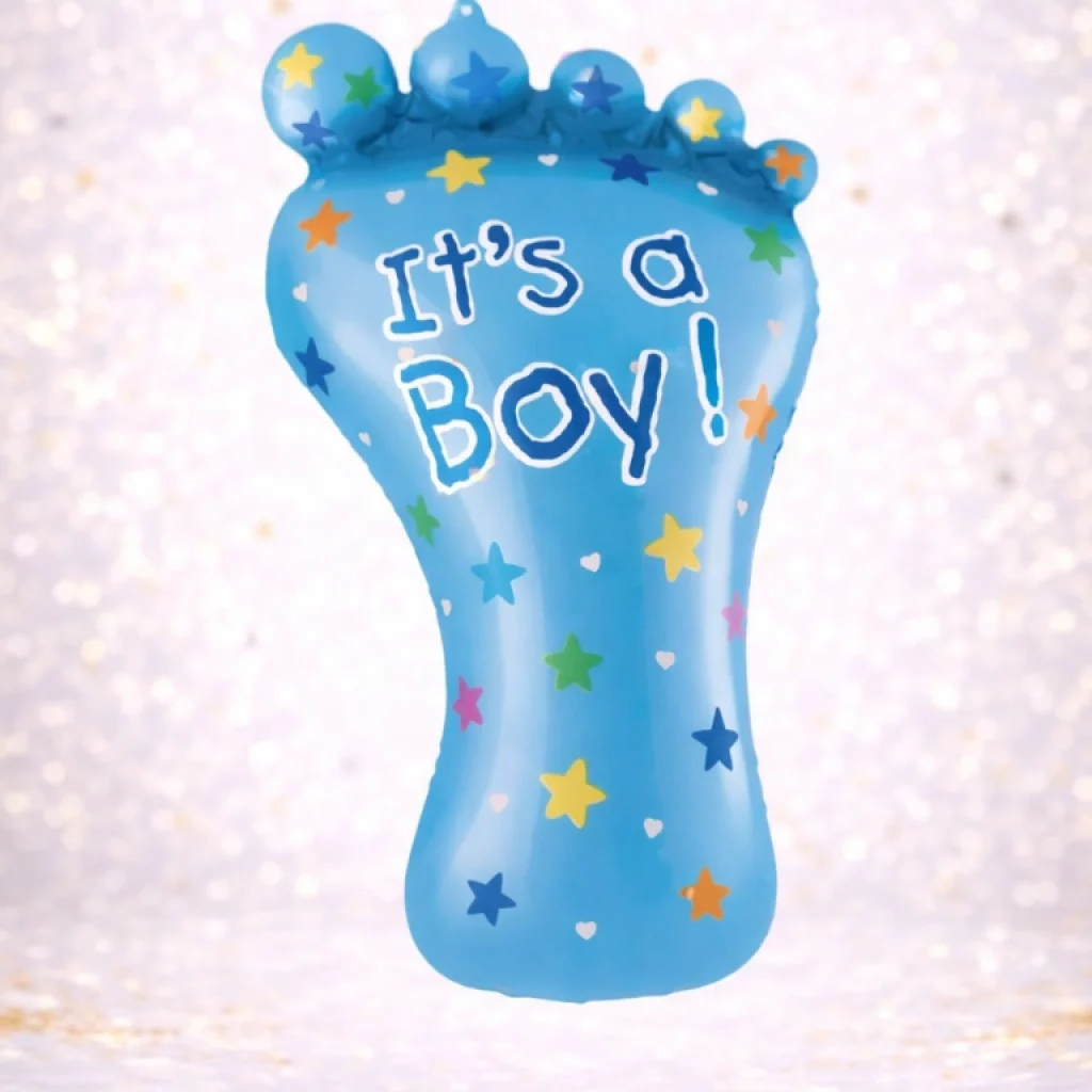 Folinis balionas "It's A Boy" pėdutės formos